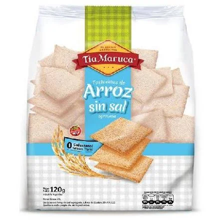 TOSTADITAS DE ARROZ TIA MARUCA SIN SAL 120 GR
