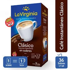 CAFE LA VIRGINIA CLASICO INSTANTANEO X36 SOBRES