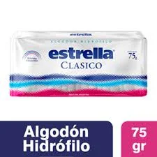 ALGODON HIDROFILO ESTRELLA CLASICO 75 GR